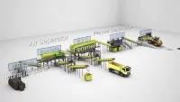 Линия сортировки накопленных полигонных отходов